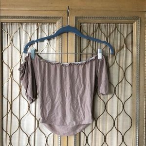 Off the Shoulder Crop Top